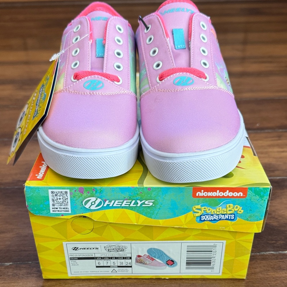 Heelys SpongeBob SquarePants with Box NWT Size 6 Youth